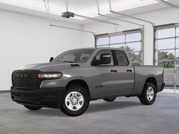 New 2025 RAM 1500 Tradesman Quad Cab 4x4 6'4' Box in a Granite Crystal Metallic Clear Coat exterior color. Kamaaina Motors 1-808-746-7956 kamaainamotors.com 