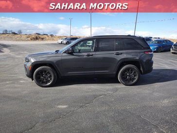 2024 Jeep Grand Cherokee Altitude in a Baltic Gray Metallic Clear Coat exterior color and Global Blackinterior. Sahara Motors Ely LLC 775-251-8145 saharamotorsely.com 