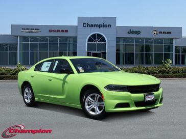 2023 Dodge Charger SXT Rwd in a Sublime exterior color and HOUNDSTOOTHinterior. Champion Chrysler Jeep Dodge Ram 800-549-1084 pixelmotiondemo.com 