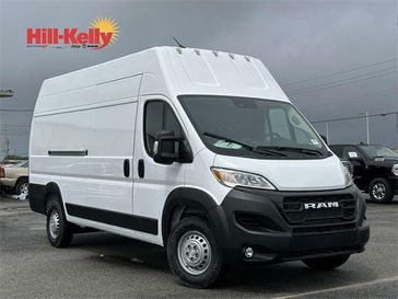 2024 RAM Promaster 3500 Tradesman Cargo Van Super High Roof 159' Wb Ext in a Bright White Clear Coat exterior color. Hill-Kelly Dodge (850) 786-2130 hillkellydodge.com 