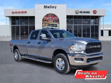 2024 RAM 3500 Tradesman Crew Cab 4x4 8' Box in a Billet Silver Metallic Clear Coat exterior color and Diesel Gray/Blackinterior. Melloy Dodge RAM FIAT 505-588-4459 melloydodge.com 