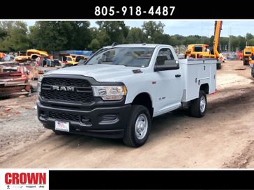 2022 RAM 2500 Tradesman in a Bright White Clear Coat exterior color and Diesel Gray/Blackinterior. Ventura Auto Center 866-978-2178 venturaautocenter.com 