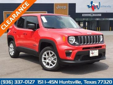 2023 Jeep Renegade Latitude 4x4 in a Colorado Red Clear Coat exterior color and Blackinterior. Wischnewsky Dodge 936-755-5310 wischnewskydodge.com 