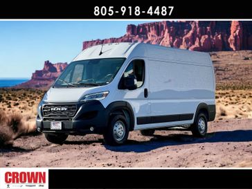 2023 RAM ProMaster Cargo Van High Roof in a Bright White Clear Coat exterior color and Blackinterior. Ventura Auto Center 866-978-2178 venturaautocenter.com 