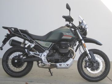 2023 Moto Guzzi V85 TT in a GREEN exterior color. Moto San Diego 760-520-1288 motosandiego.com 