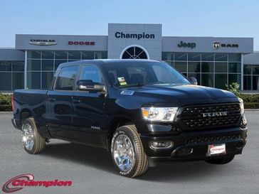 2024 RAM 1500 Big Horn Crew Cab 4x4 6'4' Box in a Diamond Black Crystal Pearl Coat exterior color and DELUXE CLOTHinterior. Champion Chrysler Jeep Dodge Ram 800-549-1084 pixelmotiondemo.com 