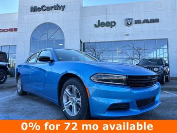 2023 Dodge Charger SXT Rwd in a B5 Blue exterior color and Blackinterior. McCarthy Jeep Ram 816-434-0674 mccarthyjeepram.com 
