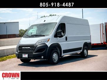 2023 RAM ProMaster Cargo Van Base in a Bright White Clear Coat exterior color and Blackinterior. Ventura Auto Center 866-978-2178 venturaautocenter.com 