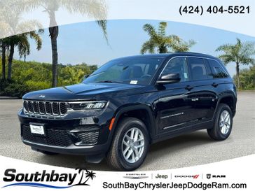 New 2026 Jeep Grand Cherokee Laredo 4x2 in a Diamond Black Crystal Pearl Coat exterior color and Global Blackinterior. Southbay Chrysler Jeep Dodge Ram (424) 404-5521 pixelmotiondemo.com 