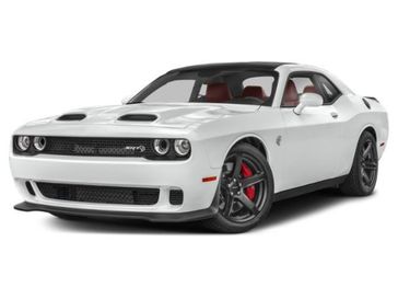 2023 Dodge Challenger Srt Demon in a White Knuckle Clear Coat exterior color. Jeep Chrysler Dodge RAM FIAT of Ontario 909-757-0698 jcofontario.com 
