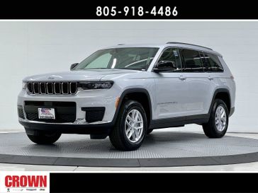 2024 Jeep Grand Cherokee L Laredo in a Silver Zynith exterior color and Global Blackinterior. Ventura Auto Center 866-978-2178 venturaautocenter.com 