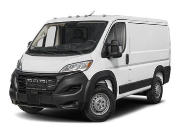 2024 RAM ProMaster Cargo Van Tradesman in a Bright White Clear Coat exterior color and Blackinterior. Ontario Auto Center ontarioautocenter.com 