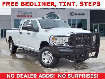 2024 RAM 2500 Tradesman Crew Cab 4x4 8' Box in a Bright White Clear Coat exterior color and Diesel Gray/Blackinterior. Wischnewsky Dodge 936-755-5310 wischnewskydodge.com 