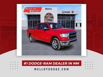 2021 RAM 1500 Big Horn Lone Star in a Flame Red Clear Coat exterior color and Blackinterior. Melloy Dodge RAM FIAT 505-588-4459 melloydodge.com 