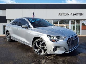 2022 Audi A3 Premium in a Silver exterior color and Grayinterior. Glenview Luxury Imports 847-904-1233 glenviewluxuryimports.com 
