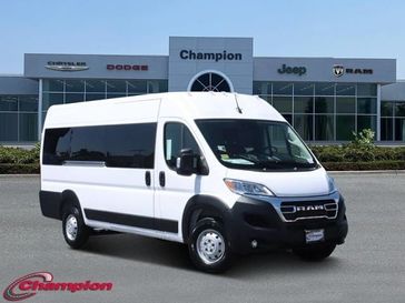 2023 RAM Promaster 3500 Window Van High Roof 159' Wb Ext in a Bright White Clear Coat exterior color and VINYLinterior. Champion Chrysler Jeep Dodge Ram 800-549-1084 pixelmotiondemo.com 