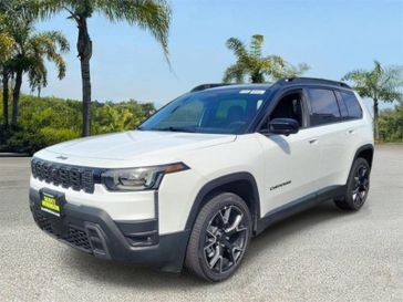New 2026 Jeep Cherokee Overland in a White/off-white exterior color and Global Blackinterior. Southbay Chrysler Jeep Dodge Ram (424) 404-5521 pixelmotiondemo.com 