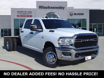 2024 RAM 3500 Tradesman Crew Cab Chassis 4x4 60' Ca in a Bright White Clear Coat exterior color and Diesel Gray/Blackinterior. Wischnewsky Dodge 936-755-5310 wischnewskydodge.com 