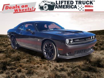 2023 Dodge Challenger R/T Scat Pack in a Granite Pearl Coat exterior color and Blackinterior. Lifted Truck America 888-267-0644 liftedtruckamerica.com 