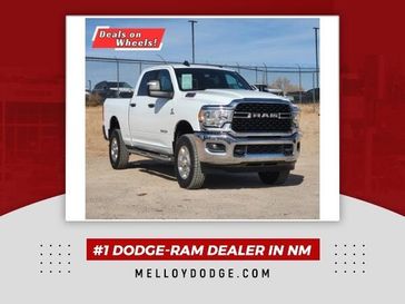 2024 RAM 2500 Big Horn in a Bright White exterior color and Diesel Gray/Blackinterior. Melloy Dodge RAM FIAT 505-588-4459 melloydodge.com 