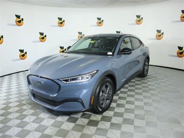 2023 Ford Mustang Mach-E Select in a Vapor Blue Metallic exterior color and Black Onyxinterior. Ontario Auto Center ontarioautocenter.com 