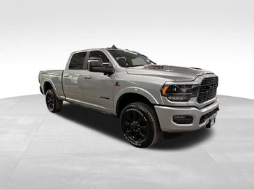 2023 RAM 2500 Limited Crew Cab 4x4 6'4' Box in a Billet Silver Metallic Clear Coat exterior color and Blackinterior. Sheridan Motors Auto (307) 218-2217 sheridanmotors.com 