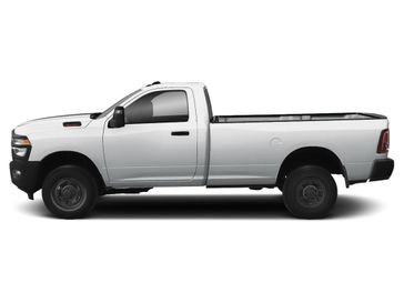 New 2026 RAM 2500 Tradesman in a Bright White Clear Coat exterior color and Blackinterior. Perkins La Junta 719-383-2250 perkinslajunta.com 