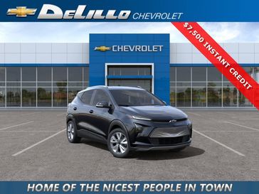 2023 Chevrolet Bolt EUV LT in a Mosaic Black Metallic exterior color and Jet Black/Nightshift Blueinterior. BEACH BLVD OF CARS beachblvdofcars.com 