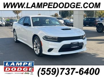 2023 Dodge Charger Gt Rwd in a White Knuckle exterior color and Blackinterior. Lampe Chrysler Dodge Jeep RAM 559-471-3085 pixelmotiondemo.com 