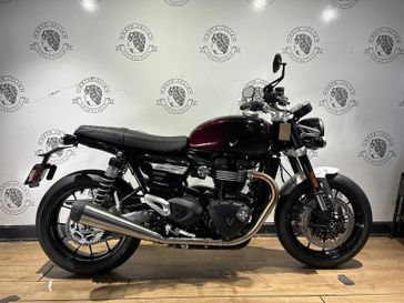 2024 Triumph SPEED TWIN 1200  in a PHANTOM RED exterior color. BMW Motorcycles of New Orleans 504-595-6776 pixelmotiondemo.com 