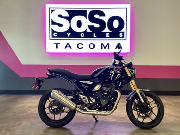 New 2026 Triumph Speed 400  in a PHANTOM BLACK/ STORM GRE exterior color. SoSo Cycles 877-344-5251 sosocycles.com 