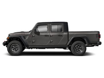 New 2026 Jeep Gladiator Rubicon in a Granite Crystal Metallic Clear Coat exterior color and Blackinterior. Perkins La Junta 719-383-2250 perkinslajunta.com 