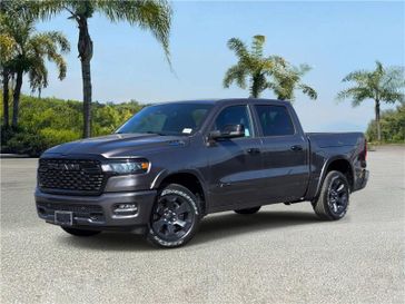 New 2026 RAM 1500 Big Horn Crew Cab 4x2 5'7' Box in a Granite Crystal Metallic Clear Coat exterior color and Blackinterior. Southbay Chrysler Jeep Dodge Ram (424) 404-5521 pixelmotiondemo.com 