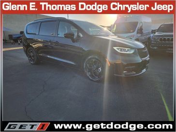 2024 Chrysler Pacifica Plug-in Hybrid Premium S Appearance in a Brilliant Black Crystal Pearl Coat exterior color and Blackinterior. Glenn E Thomas 100 Years Of Excellence (866) 340-5075 getdodge.com 