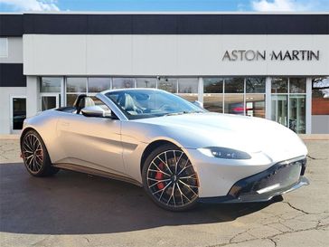 2023 Aston Martin Vantage Base in a Silver exterior color and Onyx Blackinterior. Alfa Romeo of Glenview 847-558-1263 alfaromeoglenview.com 