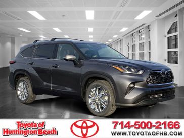 2024 Toyota Highlander Limited in a Magnetic Gray Metallic exterior color and BLK PERFORinterior. BEACH BLVD OF CARS beachblvdofcars.com 