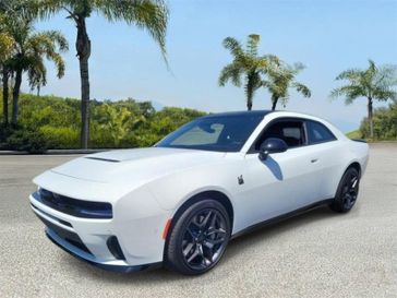 New 2026 Dodge Charger R/T Scat Pack in a White exterior color and Blackinterior. Southbay Chrysler Jeep Dodge Ram (424) 404-5521 pixelmotiondemo.com 