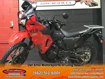 2024 Kawasaki KL650KRFNL-RD1  in a FIRECRACKER RED/METALLIC CARBON GRAY exterior color. Del Amo Motorsports of Long Beach (562) 362-3160 delamomotorsports.com 