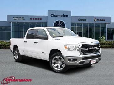 2024 RAM 1500 Big Horn Crew Cab 4x2 6'4' Box in a Bright White Clear Coat exterior color and DELUXE CLOTHinterior. Champion Chrysler Jeep Dodge Ram 800-549-1084 pixelmotiondemo.com 