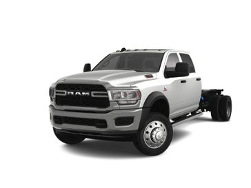 2024 RAM 5500 Tradesman Chassis Crew Cab 4x2 84' Ca in a Bright White Clear Coat exterior color and Diesel Gray/Blackinterior. Fontana Chrysler Dodge Jeep RAM (909) 675-1186 fontanacdjr.com 