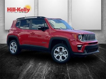 2023 Jeep Renegade Limited 4x4 in a Colorado Red Clear Coat exterior color and Lthr Trimmed Bucket Seatinterior. Hill-Kelly Dodge (850) 786-2130 hillkellydodge.com 