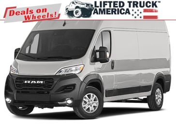 2023 RAM ProMaster Cargo Van High Roof in a Bright Silver Metallic Clear Coat exterior color and Blackinterior. Lifted Truck America 888-267-0644 liftedtruckamerica.com 