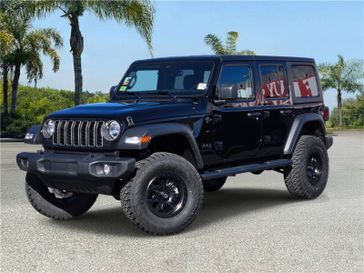 New 2026 Jeep Wrangler 4-door Sport S in a Black Clear Coat exterior color and Blackinterior. Southbay Chrysler Jeep Dodge Ram (424) 404-5521 pixelmotiondemo.com 