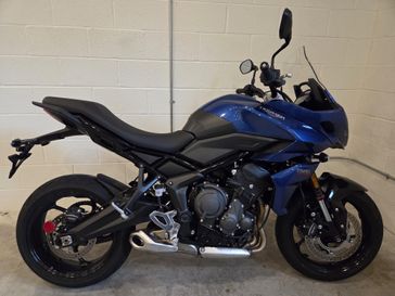 2023 Triumph Tiger Sport 660  in a LUCERNE BLUE/SAPPHIRE BLK exterior color. Hermy's BMW and Triumph 610-562-7303 hermys.com 