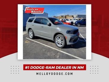 2022 Dodge Durango GT Plus in a Destroyer Gray Clear Coat exterior color and Blackinterior. Melloy Dodge RAM FIAT 505-588-4459 melloydodge.com 