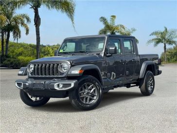 New 2026 Jeep Gladiator Sport 4x4 in a Granite Crystal Metallic Clear Coat exterior color and Blackinterior. Southbay Chrysler Jeep Dodge Ram (424) 404-5521 pixelmotiondemo.com 
