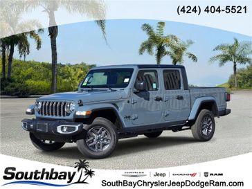 New 2026 Jeep Gladiator Sport S 4x4 in a Anvil Clear Coat exterior color and Blackinterior. Southbay Chrysler Jeep Dodge Ram (424) 404-5521 pixelmotiondemo.com 