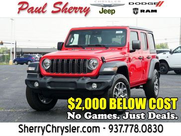 New 2025 Jeep Wrangler 4-door Sport S Firecracker Red Clear Coat