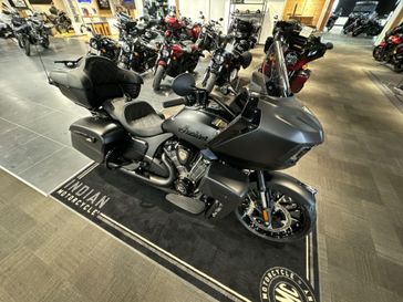 2024 Indian Motorcycle Pursuit Dark Horse in a BLACK SMOKE exterior color. Delta Powersports Fairbanks 907-456-3265 deltapowersportsfairbanks.com 
