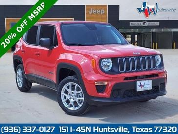 2023 Jeep Renegade Latitude 4x4 in a Colorado Red Clear Coat exterior color and Blackinterior. Wischnewsky Dodge 936-755-5310 wischnewskydodge.com 
